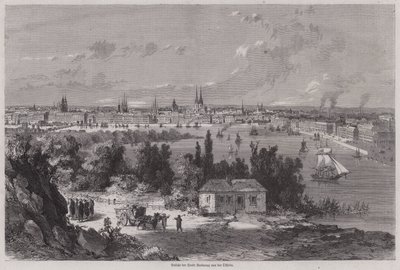 Vista de Burdeos, Francia de German School