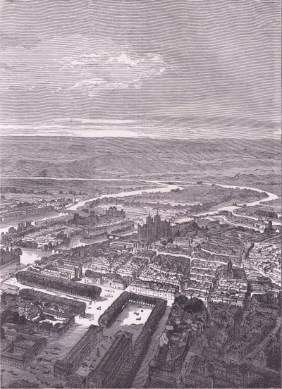 Vista de Metz, Cassells History of the War between France and Germany publicado por Cassell and Company Limited, c.1890 de German School