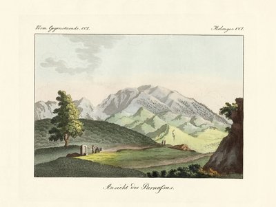 Vista del Parnaso en Grecia de German School