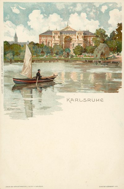 Vista de la ciudad de Karlsruhe en Alemania de German School