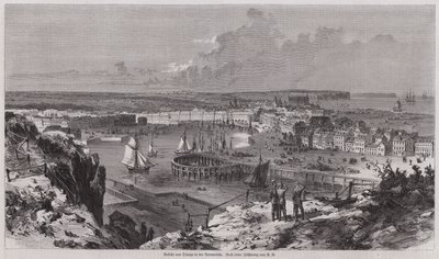 Vista del puerto de Dieppe, Normandía, Francia de German School