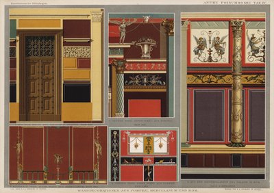 Decoraciones murales de Pompeya, Herculano y Roma de German School