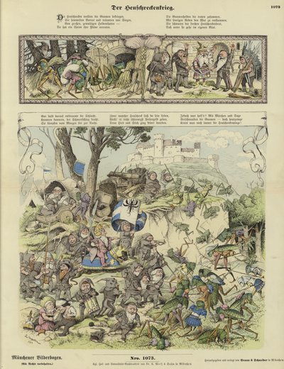 Guerra entre gnomos y langostas de German School