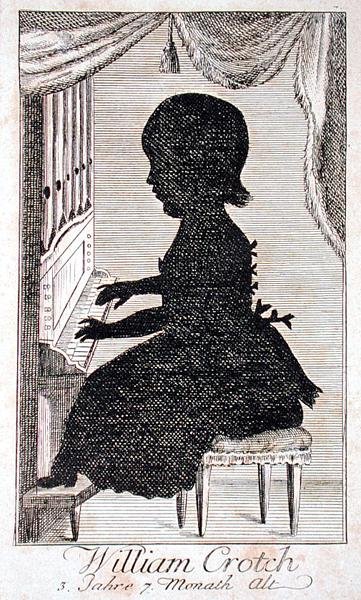 William Crotch (1775-1847) tocando el órgano de German School