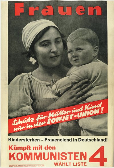 ¡Mujeres! Luchen con los comunistas, voten Lista 4 de German School