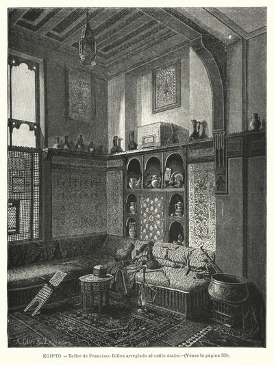 Taller de Francis Dillon, decorado en estilo árabe de German School