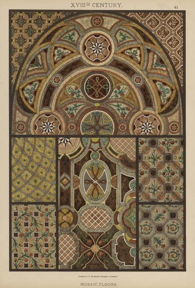 Siglo XVIII, Suelos de Mosaico de German School
