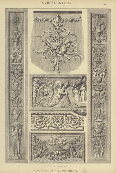 Siglo XVIII, Ornamentos Plásticos y Pintados de German School
