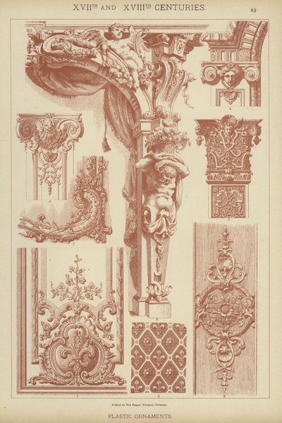 Siglos XVII y XVIII, Ornamentos Plásticos de German School