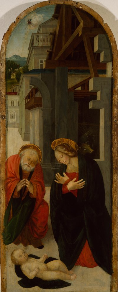 Adoración del Niño Jesús (pintura) de Gerolamo Giovenone