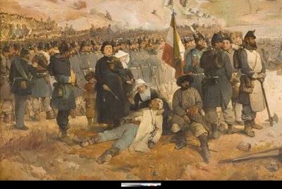 Batalla de Chernaya de Gerolamo Induno
