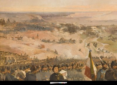 Batalla de Chernaya de Gerolamo Induno