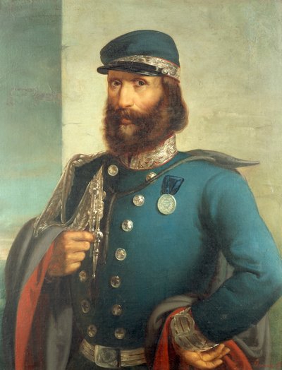 Retrato de Giuseppe Garibaldi (1807-1882), por Gerolamo Induno de Gerolamo Induno