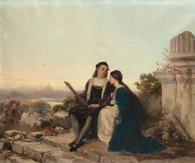 Rafael y Fornarina, 1869 de Gerolamo Induno