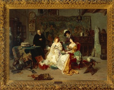 El anticuario, de Gerolamo Induno de Gerolamo Induno
