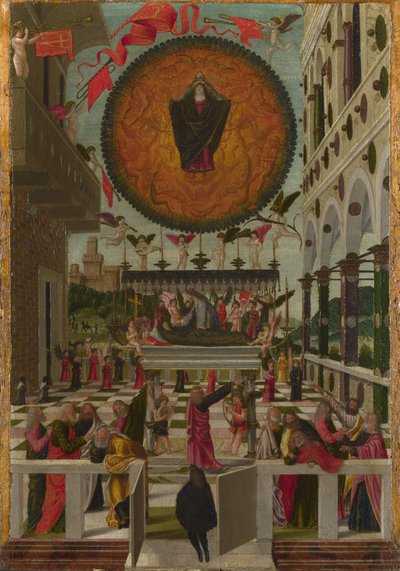 La Dormición y Asunción de la Virgen, 1488 de Gerolamo da Vicenza