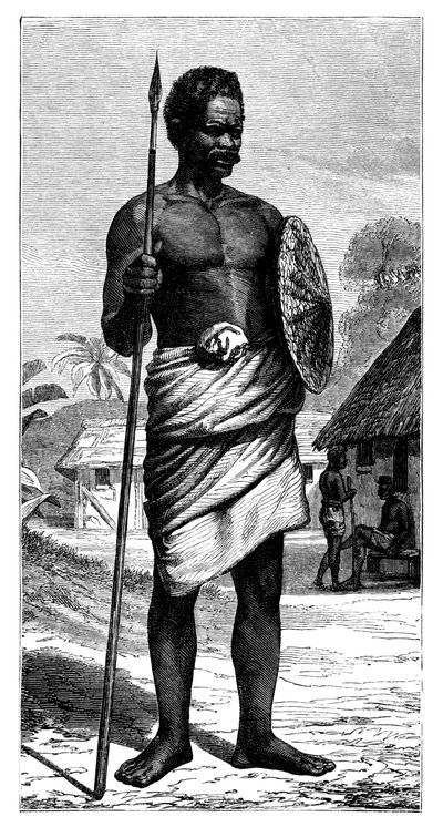 Guerrero malgache, siglo XIX de Gerome Staal