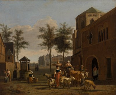 Vista de Colonia con las iglesias de San Gereón y San Pantaleón, c. 1670 de Gerrit Adriaensz Berckheyde