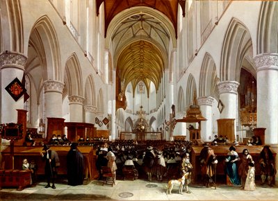 Interior de una iglesia de Gerrit Adriaensz Berckheyde