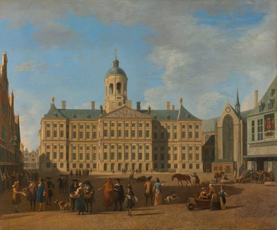 El Ayuntamiento en la Plaza Dam en Ámsterdam de Gerrit Adriaenszoon Berckheyde