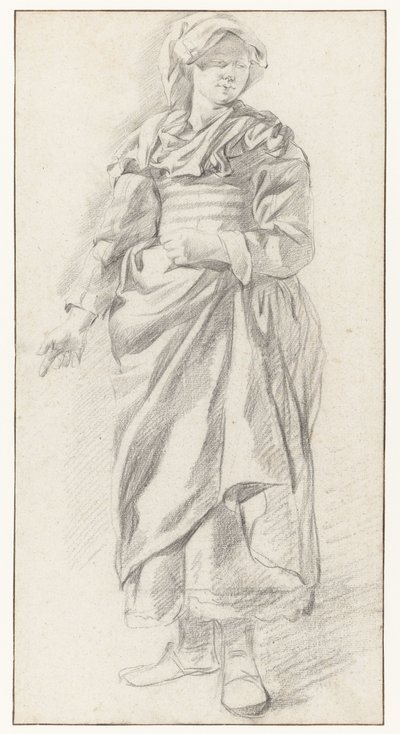 Mujeres de pie, vistas de frente de Gerrit Berckheyde