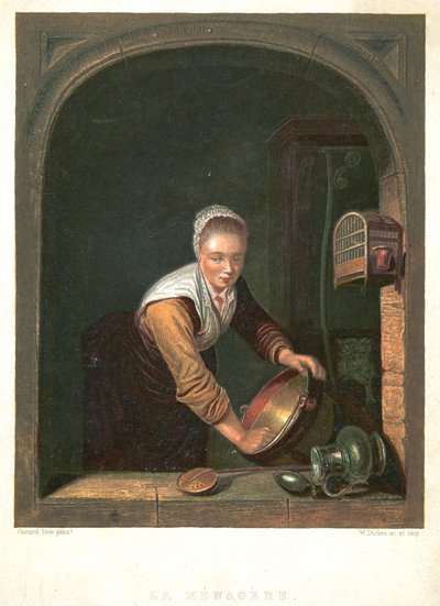 La Menagere, c1630-1670 de Gerrit Dou