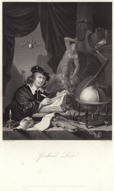 Retrato de Gerrit Dou de Gerrit Dou