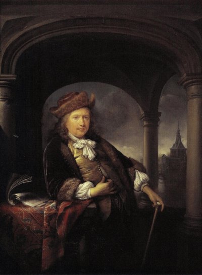 Autorretrato a los cincuenta años de Gerrit Dou
