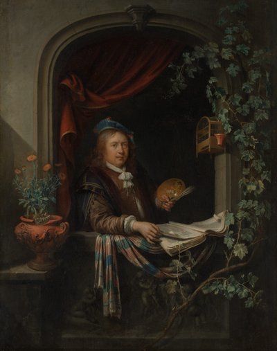 Autorretrato, ca. 1665 de Gerrit Dou