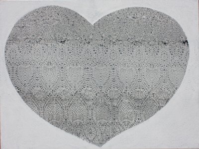 Heart Snow, 2023 (acrílico sobre lienzo) de Gerrit Greve