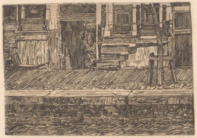 Muelle en el que se encuentran los trenes de alta velocidad de Gerrit Haverkamp (signed by artist)