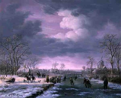 Paisaje de invierno de Gerrit Hendrik Gobell