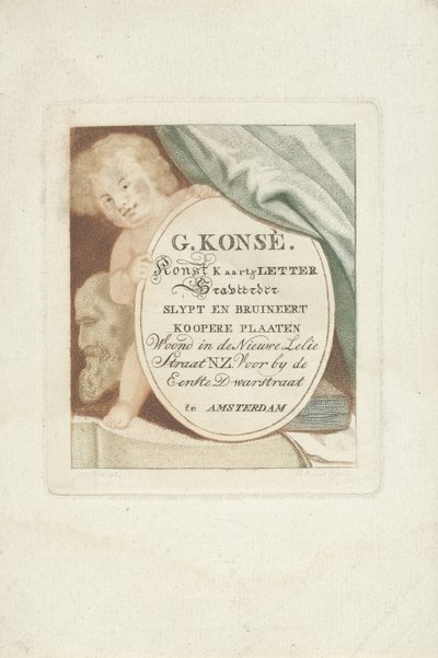 Tarjeta de visita de Gerrit Konsé de Gerrit Konsé