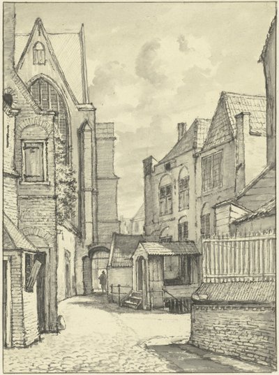 El St. Janskerk o Grote Kerk en Gouda de Gerrit Lamberts