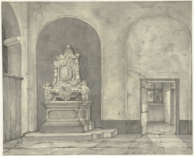 Tumba de Balth. Fredericus von Stosch en la iglesia Janskerk de Utrecht de Gerrit Lamberts