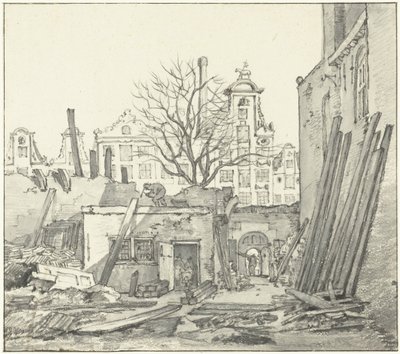 La demolición de la Casa de las Indias Occidentales en Amsterdam de Gerrit Lamberts