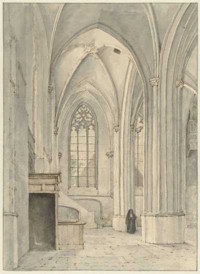 Interior de la iglesia de Rhenen de Gerrit Lamberts