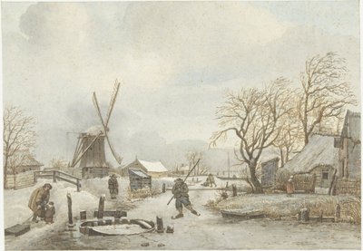 Paisaje de invierno de Gerrit Lamberts