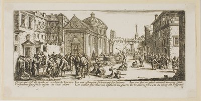 El Hospital, lámina quince de Las grandes miserias de la guerra de Gerrit Lucasz van Schagen
