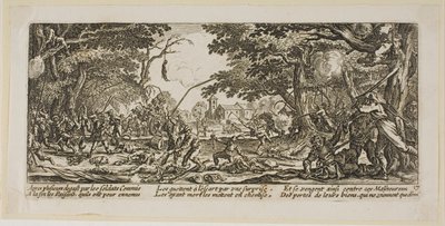 Los campesinos se vengan, lámina diecisiete de Las grandes miserias de la guerra de Gerrit Lucasz van Schagen
