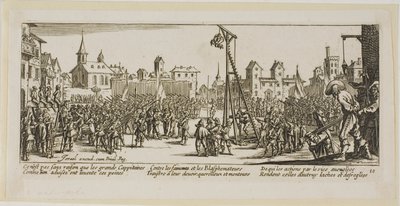 El Estraperlo, lámina diez de Las grandes miserias de la guerra de Gerrit Lucasz van Schagen