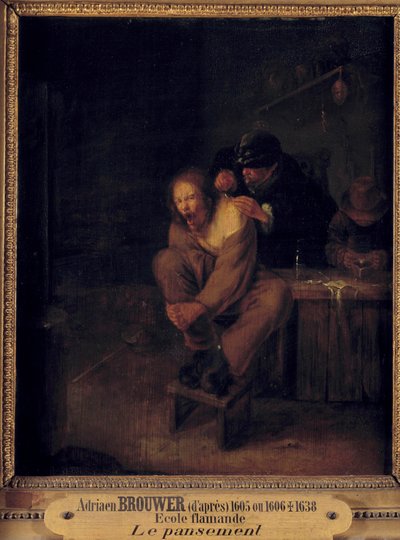 Operación (o vendaje) Un cirujano cuidando a un paciente. de Gerrit Lundens