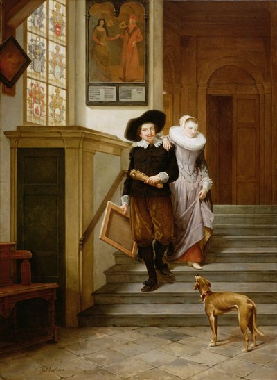 Frans Hals (1580-1666) y su esposa Lysbeth Reyniersdr de Gerrit Postma