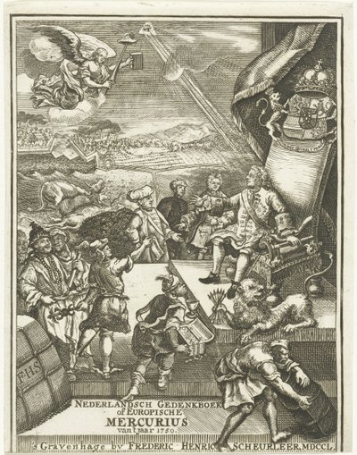 Portada del Mercury europeo de 1750 de Gerrit Sibersma (possibly)