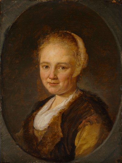 Una mujer joven de Gerrit or Gerard Dou