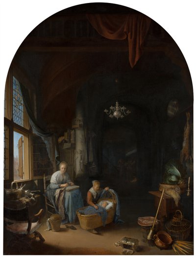 La joven madre de Gerrit Dou