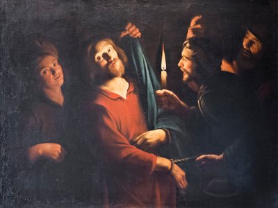 La toma de Cristo de Gerrit van (follower of) Honthorst