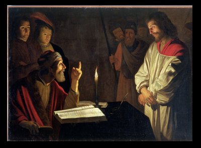 Cristo Ante Caifás de Gerrit van Honthorst