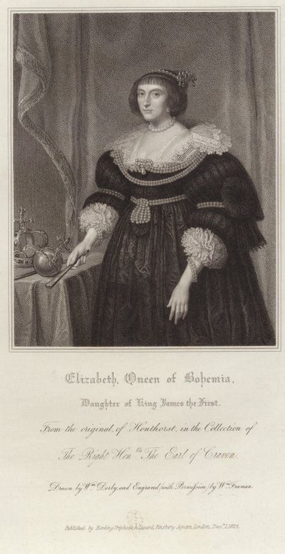 Isabel, Reina de Bohemia de Gerrit van Honthorst