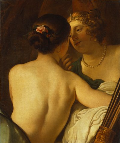 Júpiter en la apariencia de Diana seduciendo a Calisto de Gerrit van Honthorst